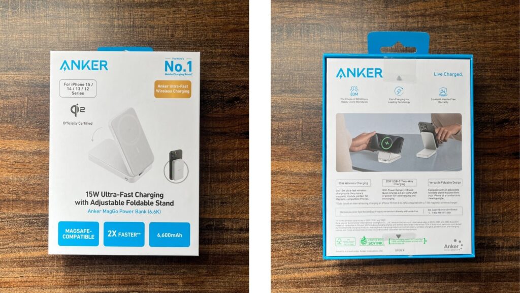 Anker MagGo Power Bank (6600mAh)の外箱