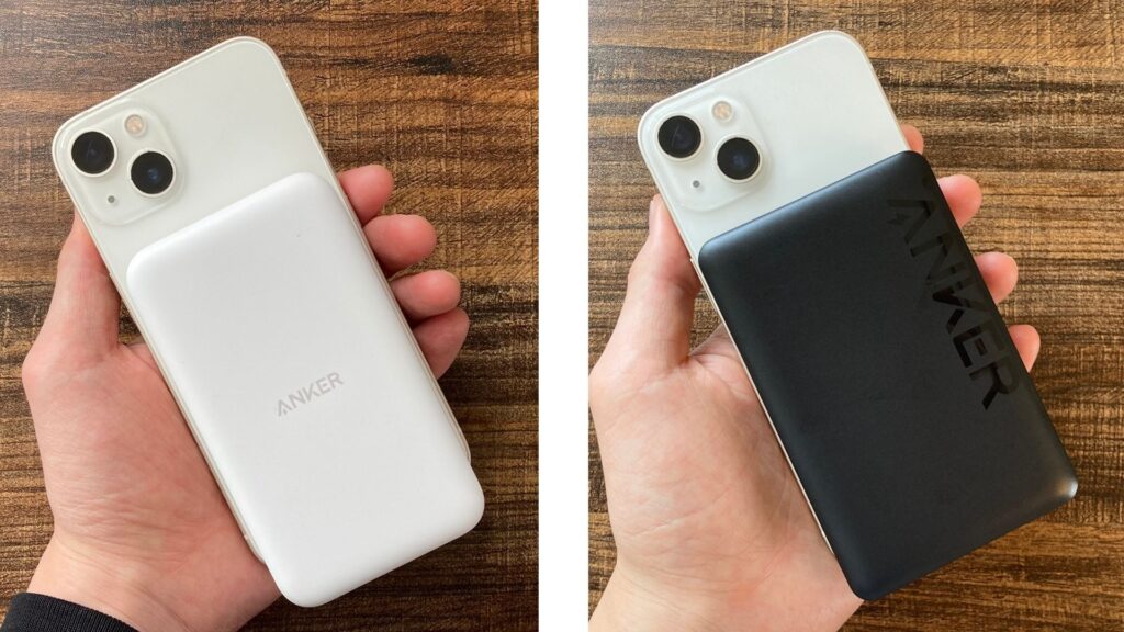 Anker MagGo Power Bank (6600mAh)とAnker 334 MagGo Battery (PowerCore 10000)の比較3