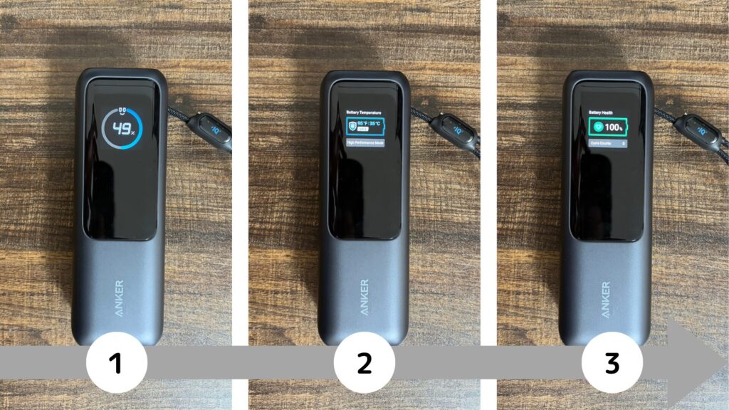 Anker Power Bank (25000mAh, Built-In & 巻取り式USB-Cケーブル)32